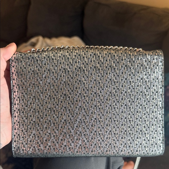 Saint Laurent Silver and Black Chain Bag - Picture 11 of 14